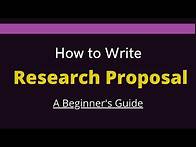 Video thumbnail for How to write Research Proposal | Definition | step by step Guide | writing research proposal