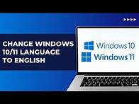 Video thumbnail for How To Change Windows 10/11 Language To English | System Display Language