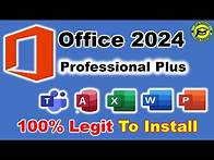 Video thumbnail for Download and Install Office 2024 From Microsoft Legally | Genuine Version | Office 2024
