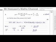 Video thumbnail for WMA14 01 IAL (Edexcel) P4 Oct 2021 Q3 Partial Fractions, Differentiation