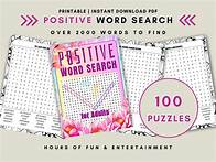 Video thumbnail for Positive Words Word Search Printable and Digital Puzzle Book. 100 Word Find Games to Relax and Challenge Your Brain in A4 & Letter Size PDF - Etsy