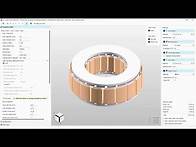 Video thumbnail for MotorXP-AFM – Design of an axial flux motor – From simulation model setup to Magnetostatic FEA