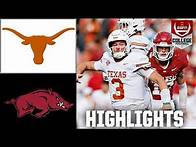 Video thumbnail for Texas Longhorns vs. Arkansas Razorbacks | Full Game Highlights | ESPN College Football