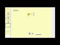 Video thumbnail for Solve One Step Equations with Fractions
