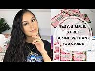Video thumbnail for How to Make Thank You/Business Cards for FREE & EASY + How to Print | DEPOP Seller Tips