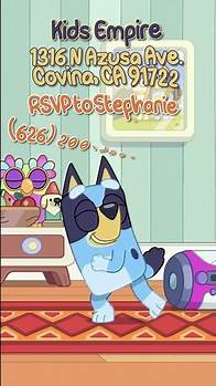 Video thumbnail for Bluey Video birthday Invitation