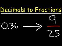 Video thumbnail for How To Convert Decimals to Fractions