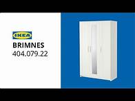 Video thumbnail for IKEA BRIMNES Wardrobe with 3 doors assembly instructions