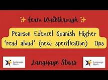 Video thumbnail for Edexcel Spanish GCSE Read Aloud