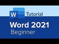 Video thumbnail for Word 2021 Beginner Tutorial