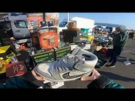 Video thumbnail for GAME USED NFL JERSEY FOR $15?! PAIRS OF DIOR JORDAN 1s. AUTHENTIC JERSEYS GALORE AT THE FLEA MARKET!