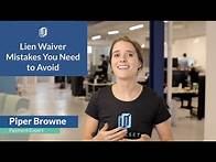 Video thumbnail for 3 Lien Waiver Mistakes You Need to Avoid | Don't mess this up!