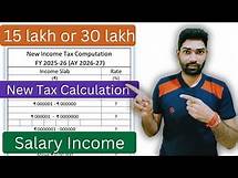 Video thumbnail for Income tax slab rate calculation FY 2025 26(AY 2026-27) for salaried as per Budget 2025