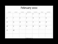 Video thumbnail for February 2022 Printable Calendar with Holidays