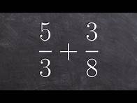 Video thumbnail for How to add two fractions when the denominators are not the same