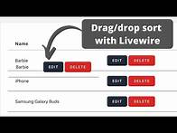 Video thumbnail for Livewire: Sortable Drag-Drop Table