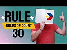 Video thumbnail for Rule 30 | Rules of Court | 2019 Amendments to the Rules of Civil Procedure | Law School Audio Codal