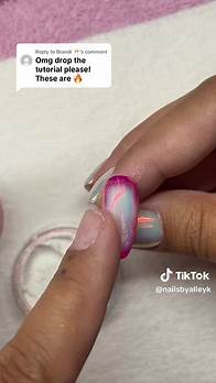 Video thumbnail for Milky White Chrome Aura Nails Tutorial