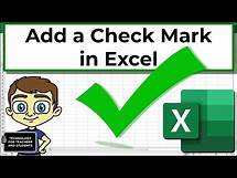 Video thumbnail for How to Add a Check Mark or Tick Mark Symbol in Excel
