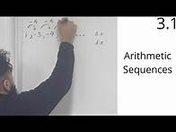 Video thumbnail for Edexcel A Level Maths: 3.1 Arithmetic Sequences