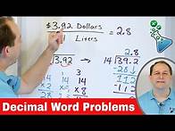 Video thumbnail for Multiplying and Dividing Decimals Word Problems