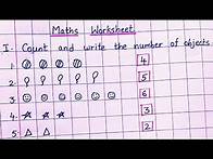 Video thumbnail for Maths Worksheet for grade 1 Maths Worksheet for class 1 First class Maths Worksheet