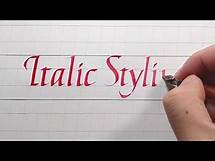 Video thumbnail for Italic Calligraphy Tutorial: Italic Styling - Step to Step to Modify and Upgrade your Letters