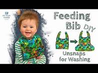 Video thumbnail for FEEDING BIB WITH POCKET DIY | Ultimate Beginner Friendly Baby Bib with FREE PATTERN