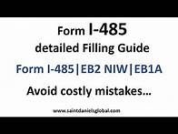 Video thumbnail for Form I-485 detailed Filling Guide