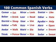 Video thumbnail for The 100 Most Common Spanish Verbs: Learn Them Now!