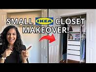 Video thumbnail for The EASIEST Small Closet Organization || Inexpensive IKEA AURDAL CLOSET