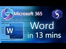 Video thumbnail for Microsoft Word - Tutorial for Beginners in 13 MINUTES! [ COMPLETE ]