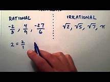 Video thumbnail for What is the Difference Between Rational and Irrational Numbers , Intermediate Algebra , Lesson 12