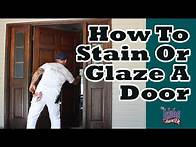 Video thumbnail for REFINISHING A FRONT DOOR lacquering a door. how to refinish an old door.