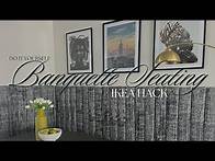 Video thumbnail for IKEA HACK: DIY BANQUETTE SEATING | BUILDING CUSTOM BANQUETTE SEATING USING THE IKEA KALLAX
