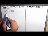 Video thumbnail for How to convert Liters to Cubic Meters / Converting Liters to Meters cube / Unit Conversion