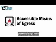 Video thumbnail for Find Requirements for Accessible Means of Egress with NFPA LiNK®