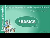 Video thumbnail for Learn Spanish: conjugating regular verbs in the present tense