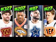Video thumbnail for Ranking All 32 Starting NFL Quarterbacks For 2023 From WORST To FIRST...