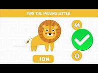 Video thumbnail for Find the Missing Letter - MISSING FIRST LETTER - Video for Kindergarten