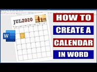 Video thumbnail for How to Create and Format a Calendar in Word | Microsoft Word tutorials