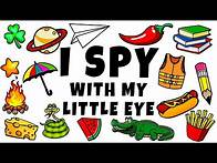 Video thumbnail for I Spy with my little eye... Listen to the letter and find the object. (Word Game for Kids)