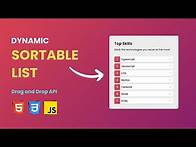 Video thumbnail for Create a Dynamic Sortable List in Javascript