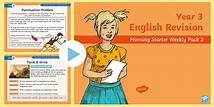 Video thumbnail for Year 3 English Revision Morning Starter Weekly PowerPoint Pack 3