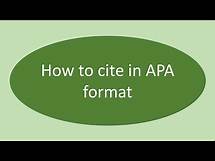Video thumbnail for How to cite in APA citation format | citaton and referencing for beginners | APA in-text citation
