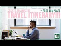 Video thumbnail for Create an Amazing Travel Itinerary!!! | Microsoft Excel Tutorial + FREE TEMPLATE