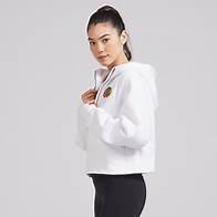Video thumbnail for Women's Chicago Blackhawks lululemon White Scuba Oversized Half-Zip Hoodie