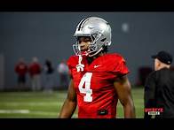 Video thumbnail for Ohio State Freshman Receiver Jeremiah Smith Makes Highlight Reel Catches