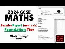 Video thumbnail for 2024 GCSE Maths - Practice Paper 1 Foundation Edexcel Exam (Non-calculator) - Walkthrough