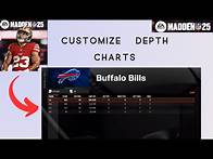 Video thumbnail for How to Customize Depth Charts for Teams in Madden NFL 25